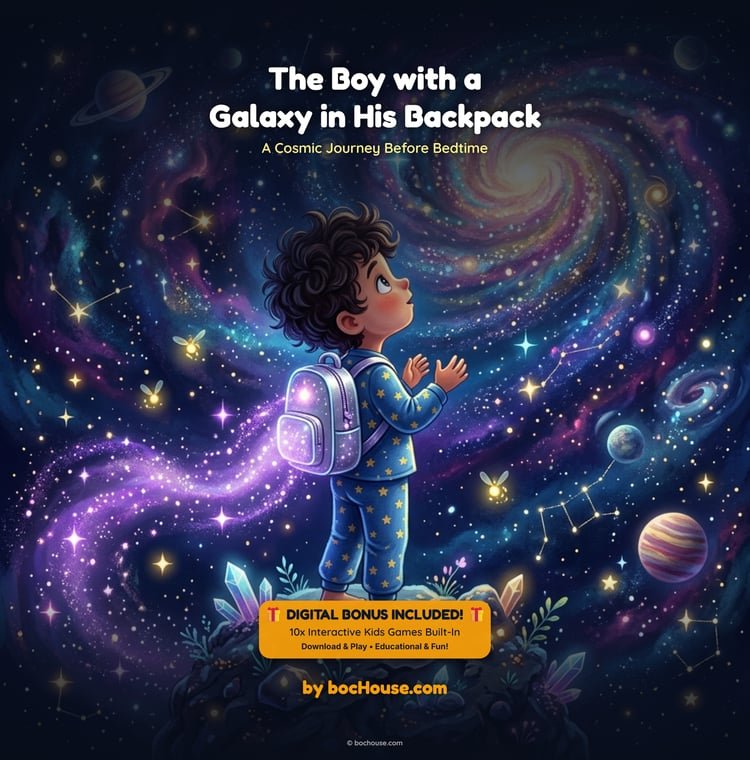 THE BOY WITH A GALAXY IN HIS BACKPACK